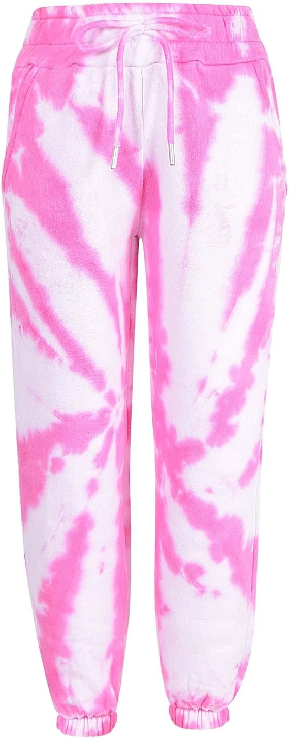 A2Z 4 Kids Girls Tie Dye Tracksuit Crop Hooded Sweatpants Top Bottoms Jogging Suit Joggers Outfit Set Age 5-13 Years